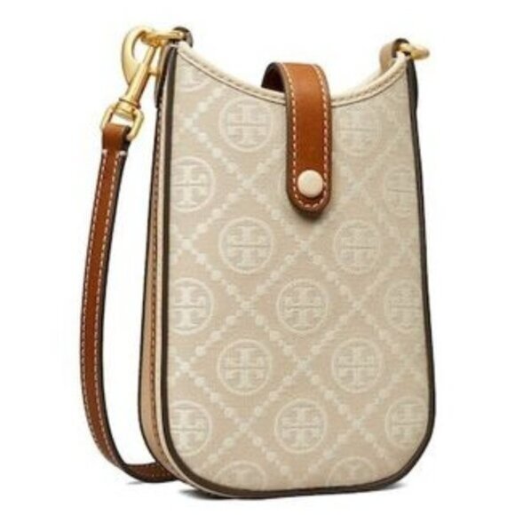 Tory Burch | Monogram Phone Casual Style Leather Crossbody Shoulder Phon… - Picture 5 of 9